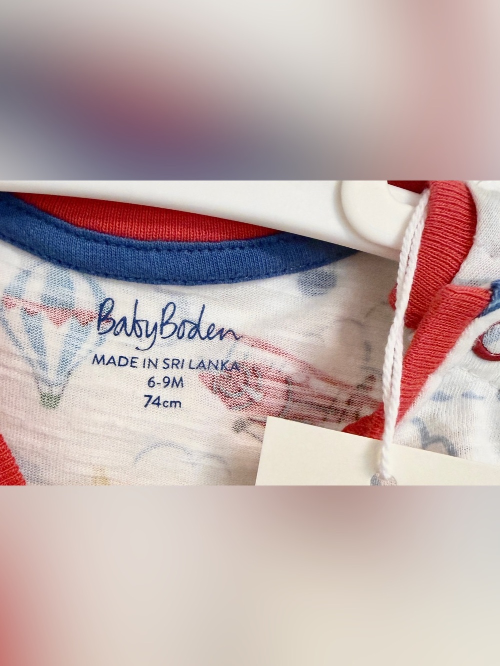 NWT Baby Boden Hot Air Balloon T shirt and shorts 6-9M - Picture 4 of 7